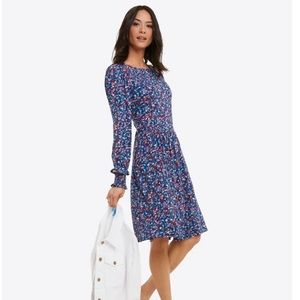 Draper James Boatneck Kitty Dress in Ditsy Floral